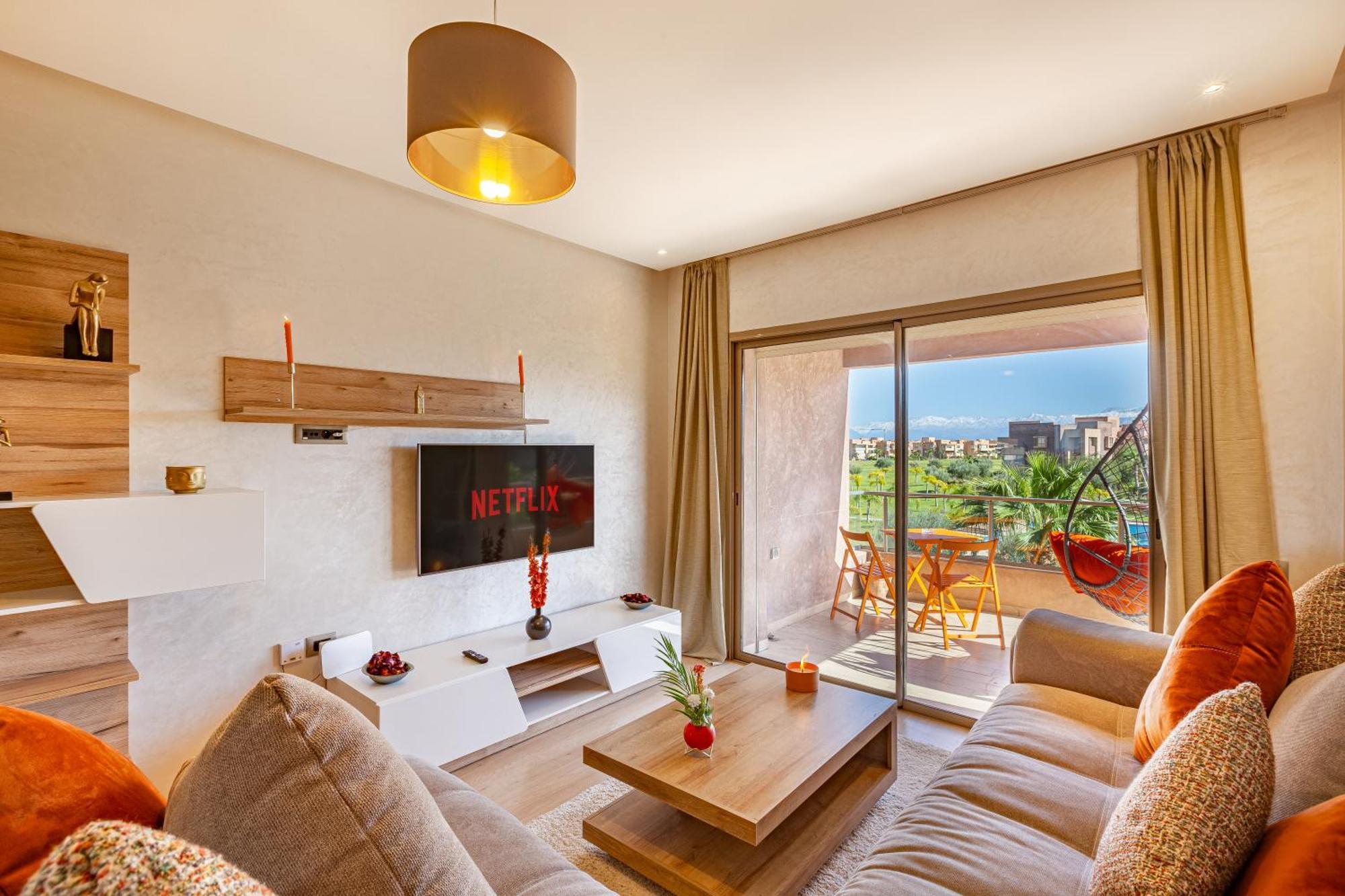 Apartment Perle Rare A Prestigia 2 Ch Avec Vue Incroyable Marrakesch